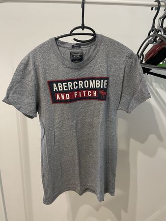 Herren T-Shirt Abercrombie & Fitch Grösse M grau
