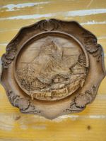 Holzschnitzerei Wandteller Matterhorn Zermatt Motiv