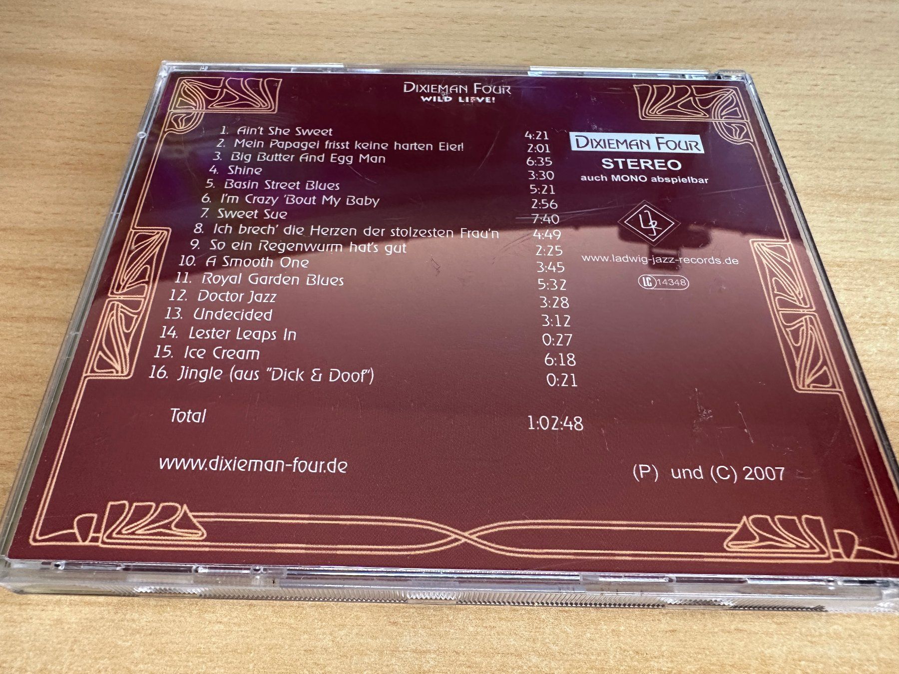 CD: Dixieman Four - Wild Live! – Usato da Rikon im Tösstal venduto da Alpenmutz 1