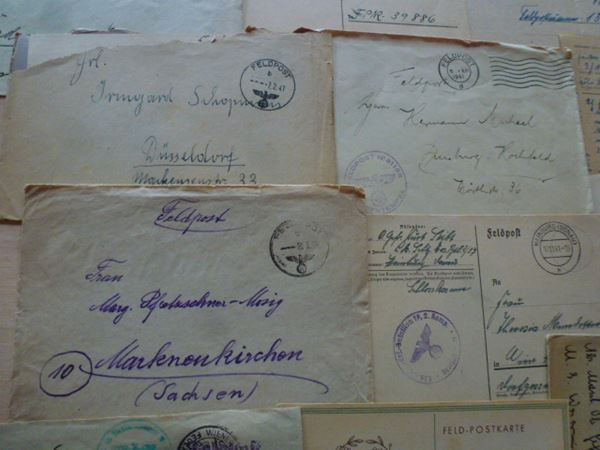 Tutti i francobolli: Lot ++ über 30 alte Belege Feldpost DR – Usato da Walkringen venduto da Casablanca777 4