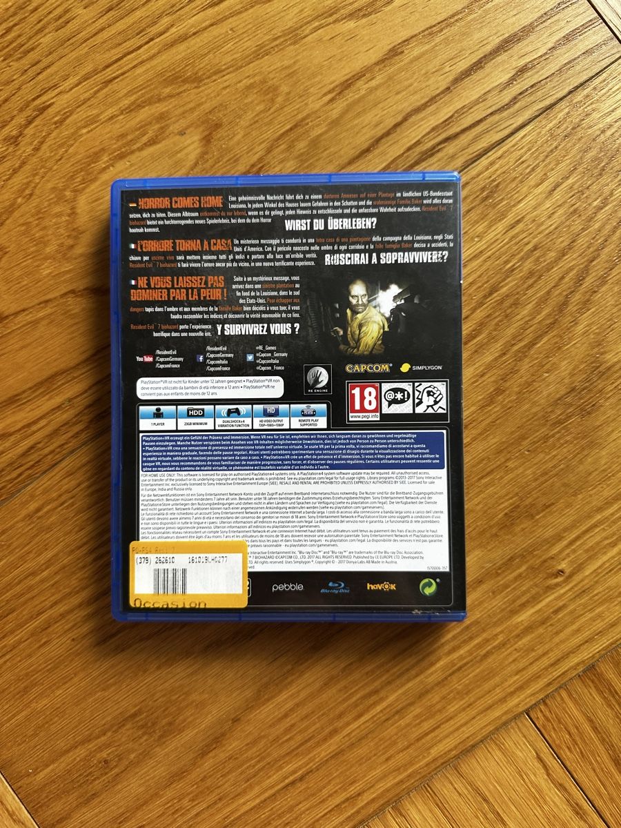 Spiele: Resident Evil VII Biohazard PS4 – Gebraucht aus Embrach von ale_z5t9 1