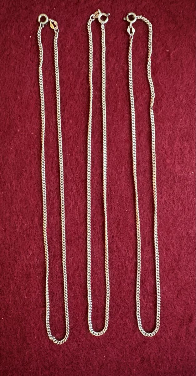 Catenine: Silberkette Halskette 38 cm 925 – Usato da Embrach venduto da mays