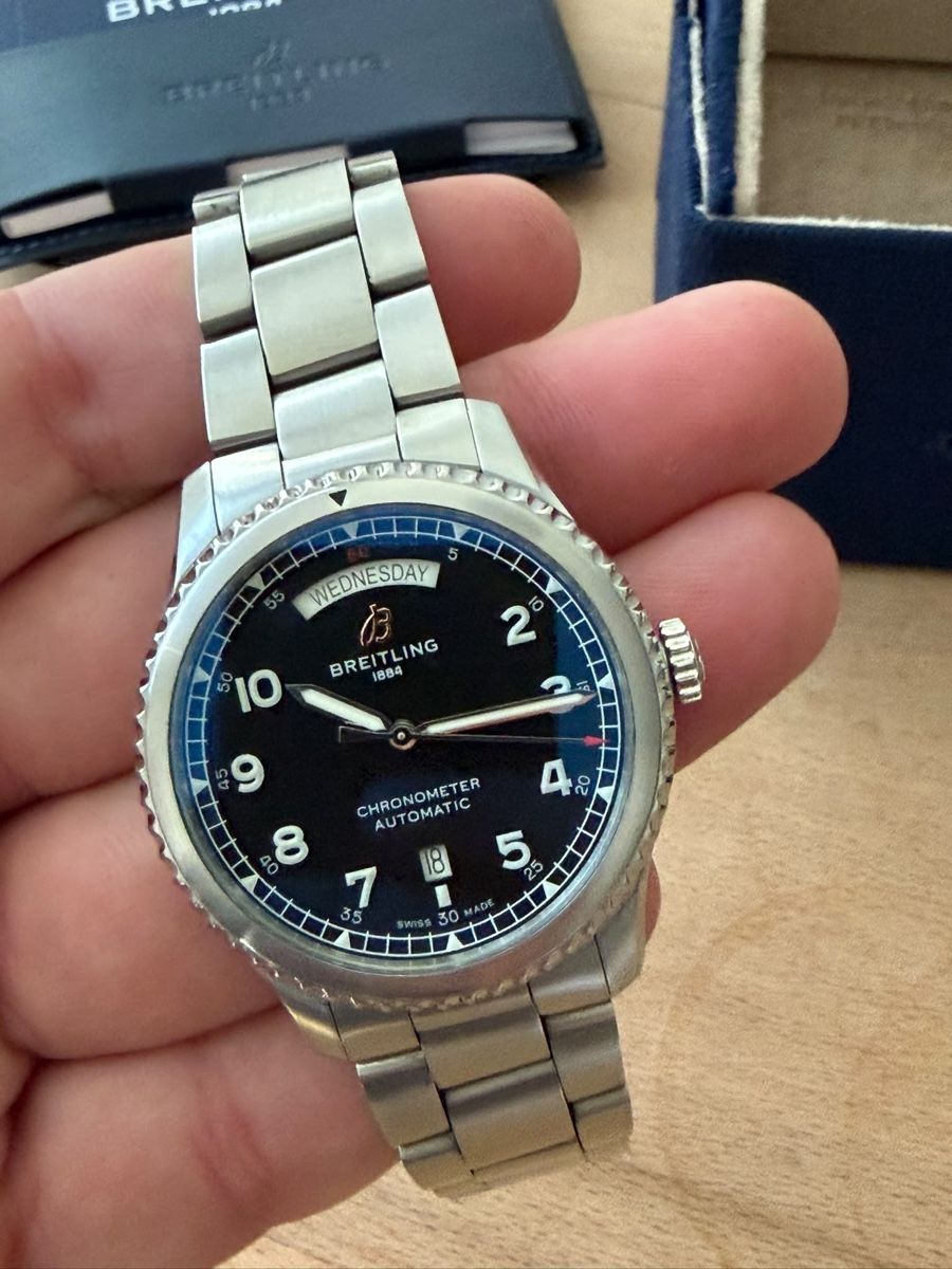Breitling Orologi: Breitling Navitimer 8 Day - Date Automatic – Full Set – Usato da Bern venduto da kw4567 7