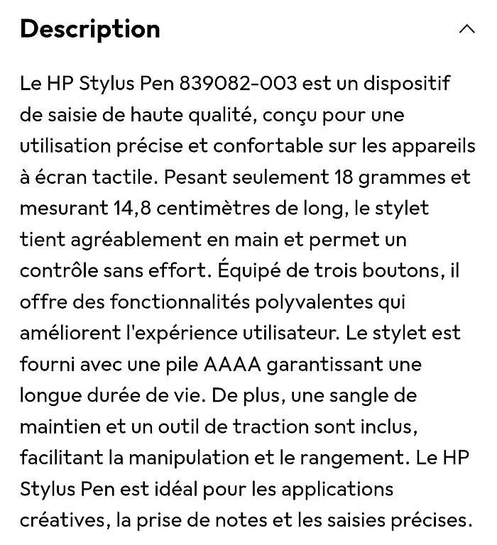 Hewlett Packard Penna & Evidenziatori: Hp Stylus pen 839082 neuf – Nuovo e nell'imballaggio originale da Servion venduto da meno999 4