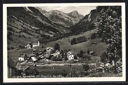 Weisstannen, Ortsansicht mit Gonzen und 