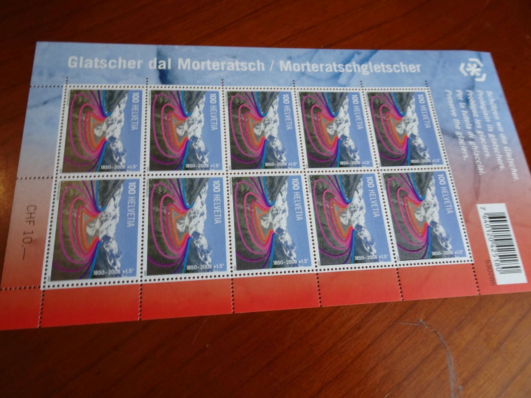 Tutti i francobolli: 2009 KLEINBOGEN POSTFRISCH; GLETSCHER – Nuovo (secondo la descrizione) da Eschenbach SG venduto da eDaisy 1