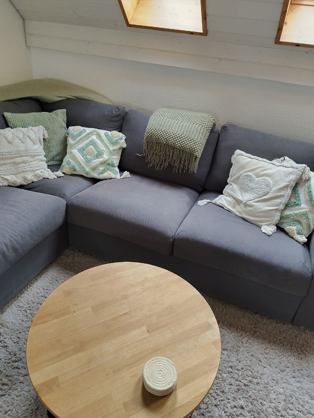 Ikea Divani: Eckcouch, Ecksofa anthrazit Stoff Ikea Vimle 256 x 256 cm – Usato da Mumpf venduto da Cresli01 2