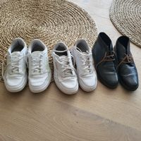 Reebok Sneaker weiss Grösse 38 und schwarze Schuhe