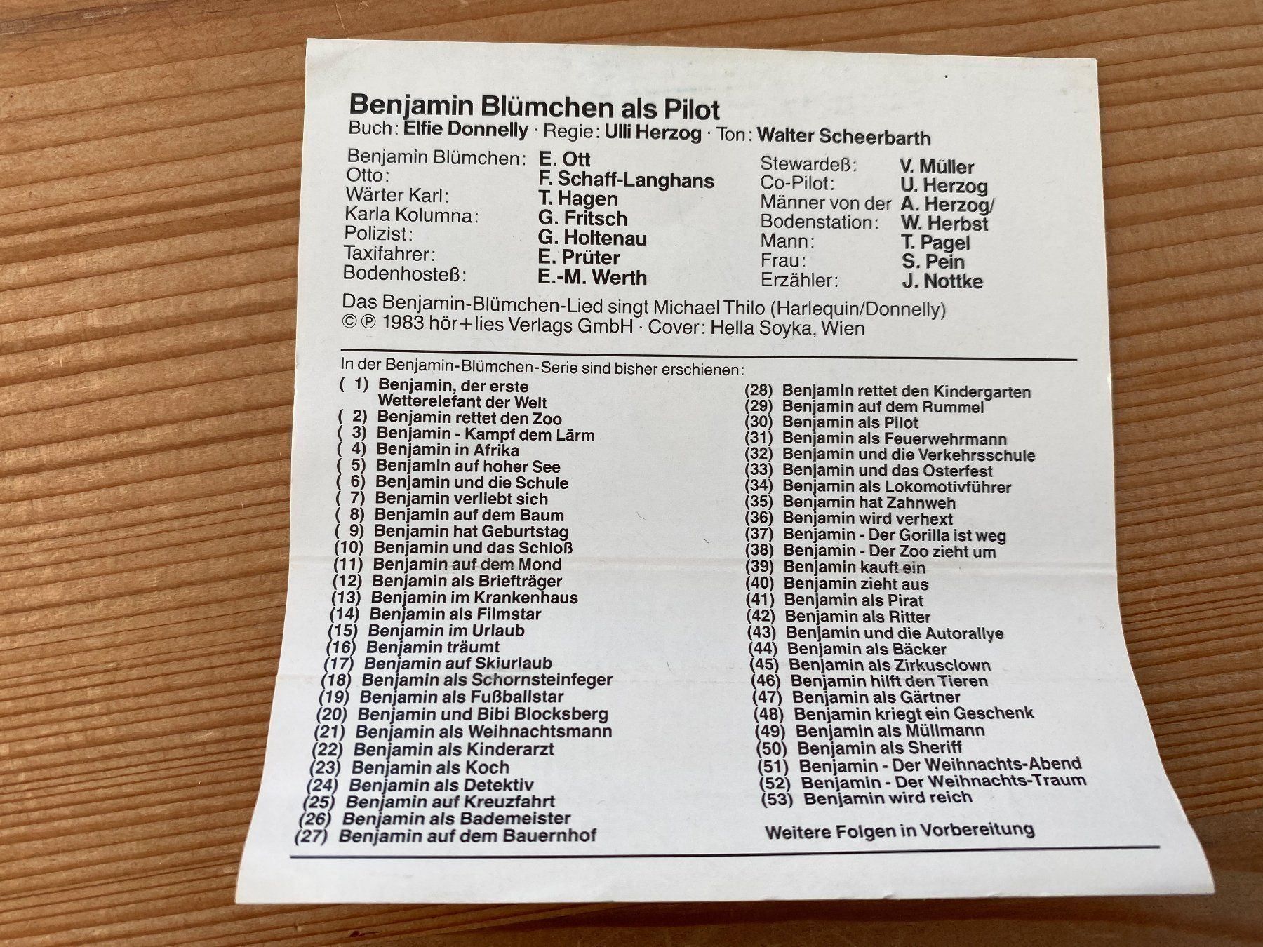 Musicassette: Benjamin Blümchen (30)  - Als Pilot – Usato da St. Gallen venduto da elk2021 4