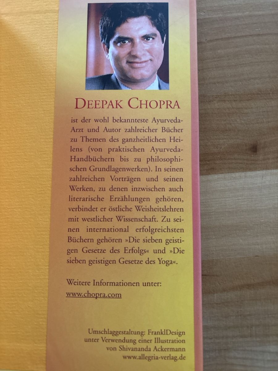 Bücher: Buch Bewusst glücklich / Deepak Chopra – Gebraucht aus Rümlang von euqinom16 2