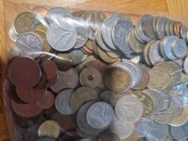 Münzen unsortiert 1 kg Sack Münzen aus aller Welt