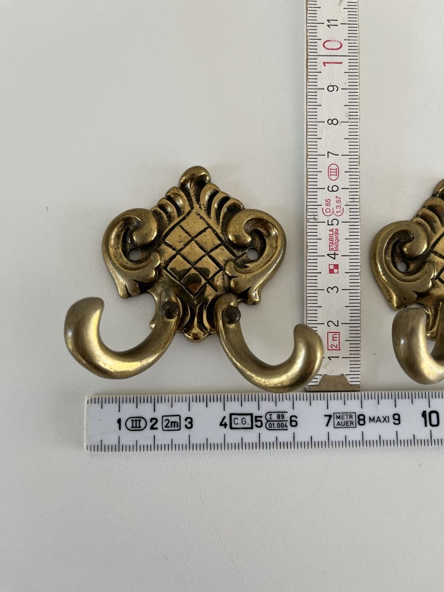 Quincaillerie: 4 Stk. Doppelhaken aus Messing – D'occasion à Wetzikon ZH par seli03 9
