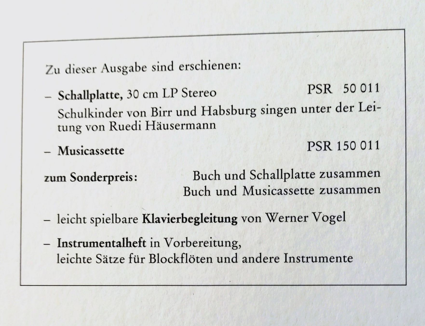 Libri: Chömed Chinde, mir wänd singe! Ca. 1981 – Usato da Uster venduto da Junipa 8