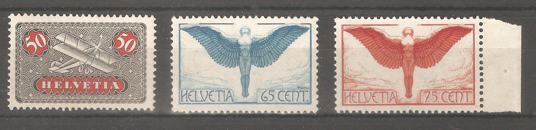 Alle Briefmarken: Flug 9-11 **  glisse glatt – Neu (gemäss Beschreibung) aus Lausanne von Whorvath