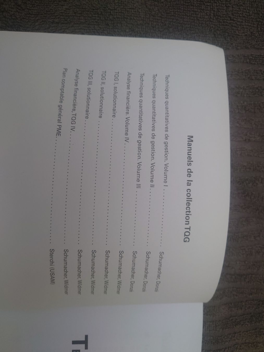 Libri: Comme neuf ! Techniques Quantitatives de Gestion, 12e (2009) – Nuovo (secondo la descrizione) da Fraubrunnen venduto da plu_m2qw 2