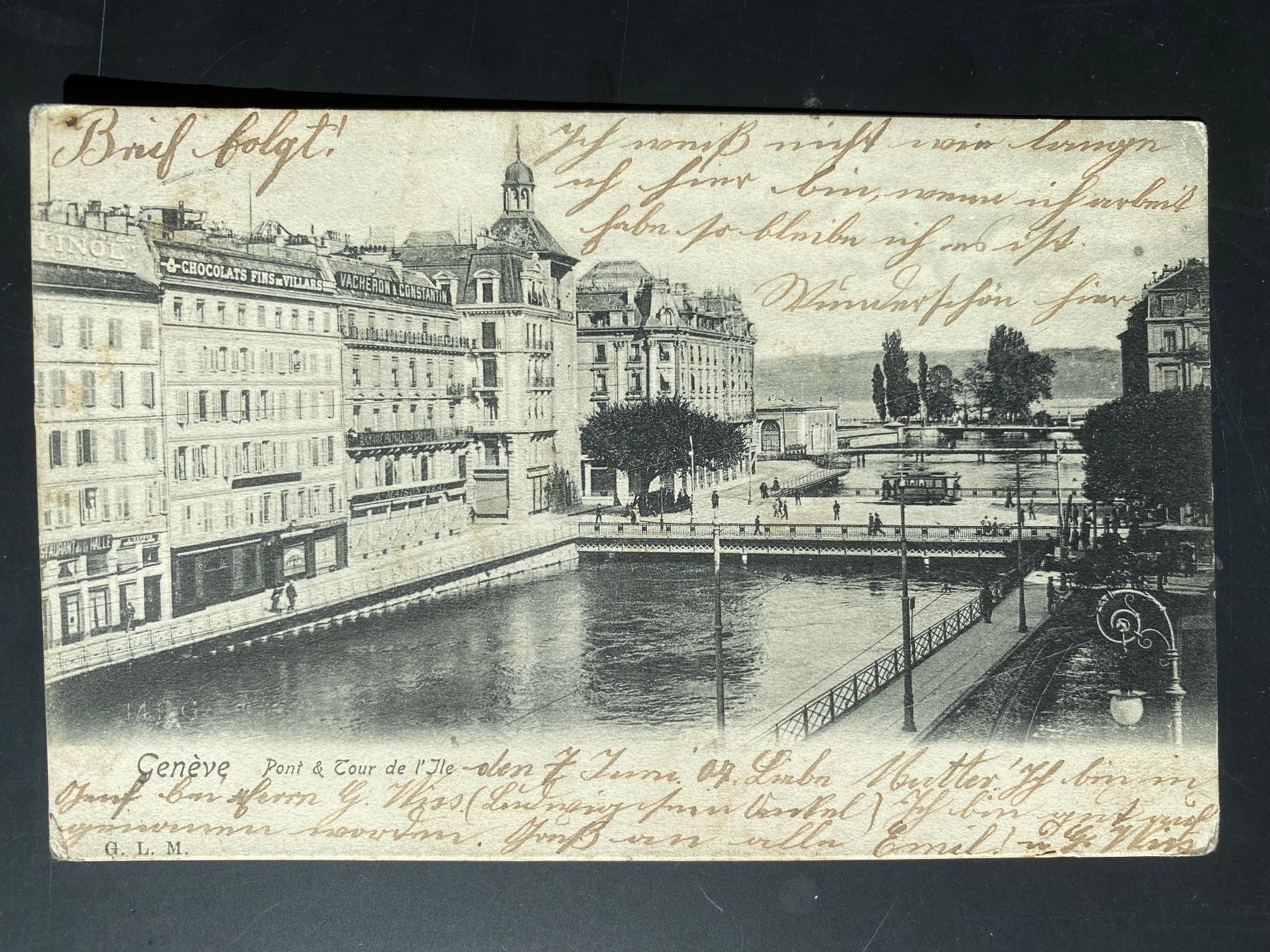 Ansichtskarten: Ansichtskarte von Genf / Genève GE von 1904 – Gebraucht aus Engelberg von Delraich