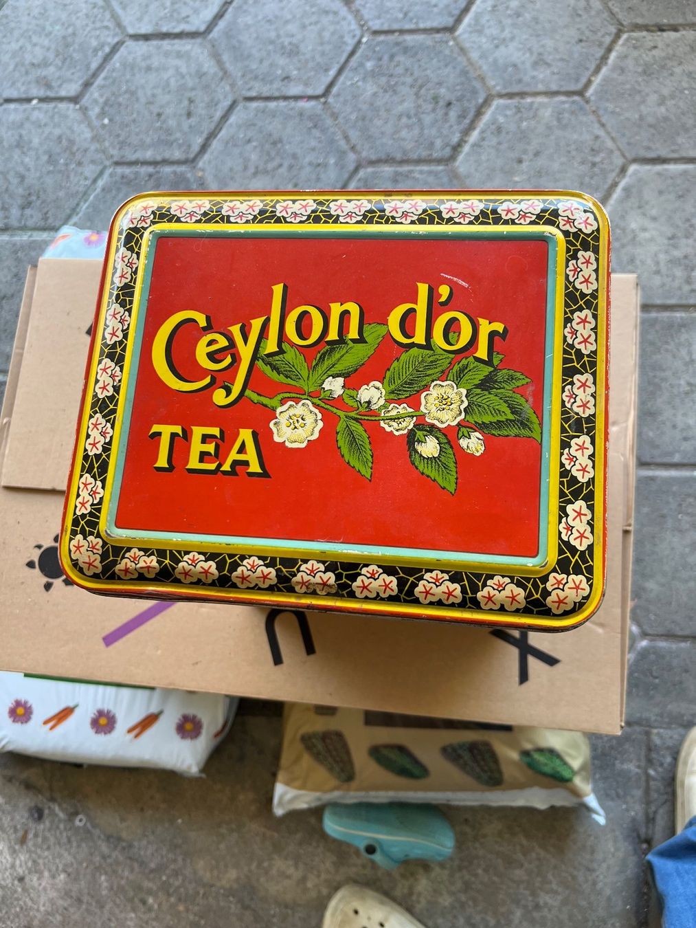Barattoli: Antike Blechdose Ceylon Tea, Ostermundigen Bern, Beutter – Usato da Rothrist venduto da tokjote 3