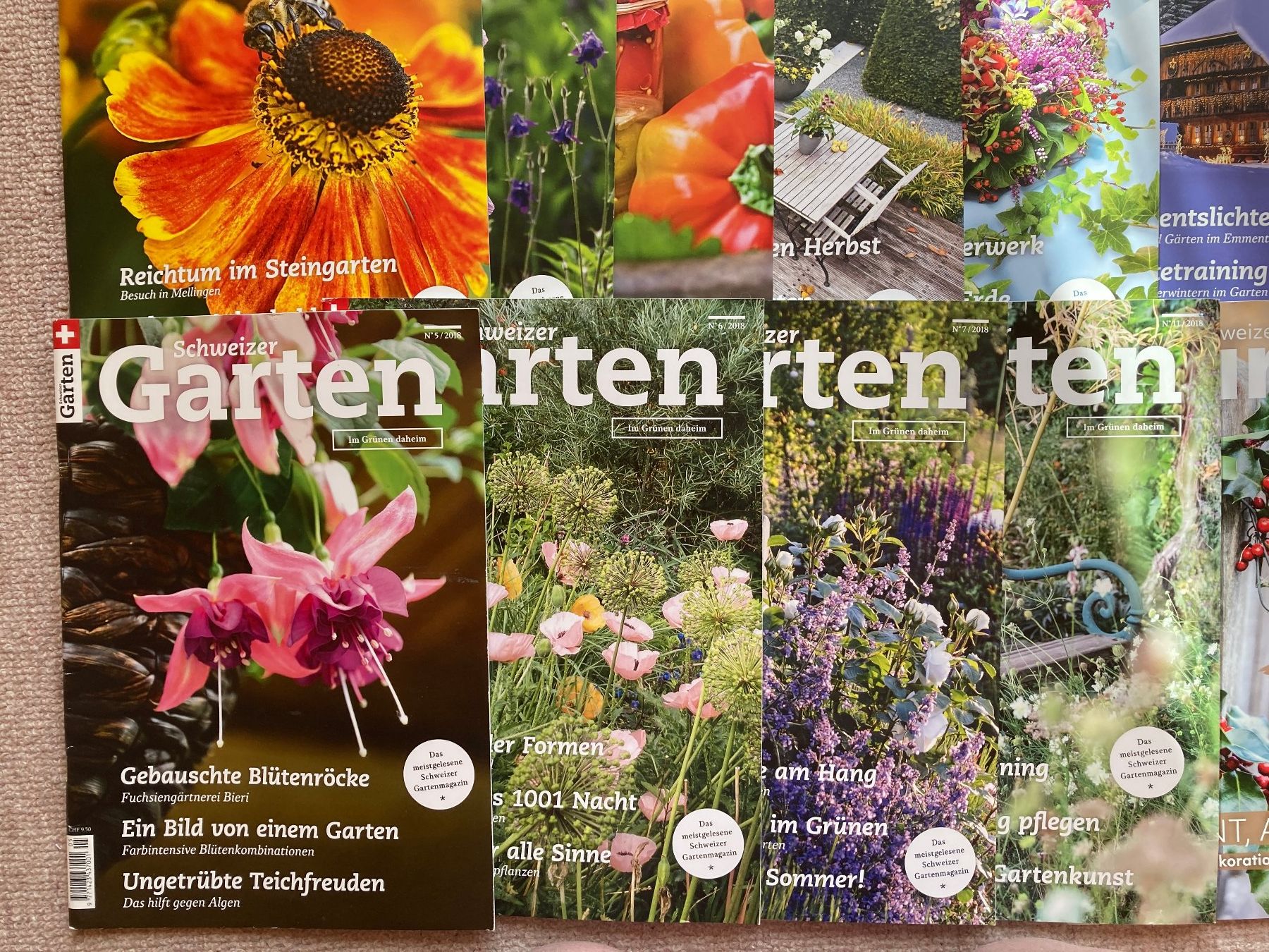 Riviste & Magazine: 17 Hefte Schweizer Garten, Jahr 2017 komplett – Usato da Lütisburg venduto da wiesenpippau 2
