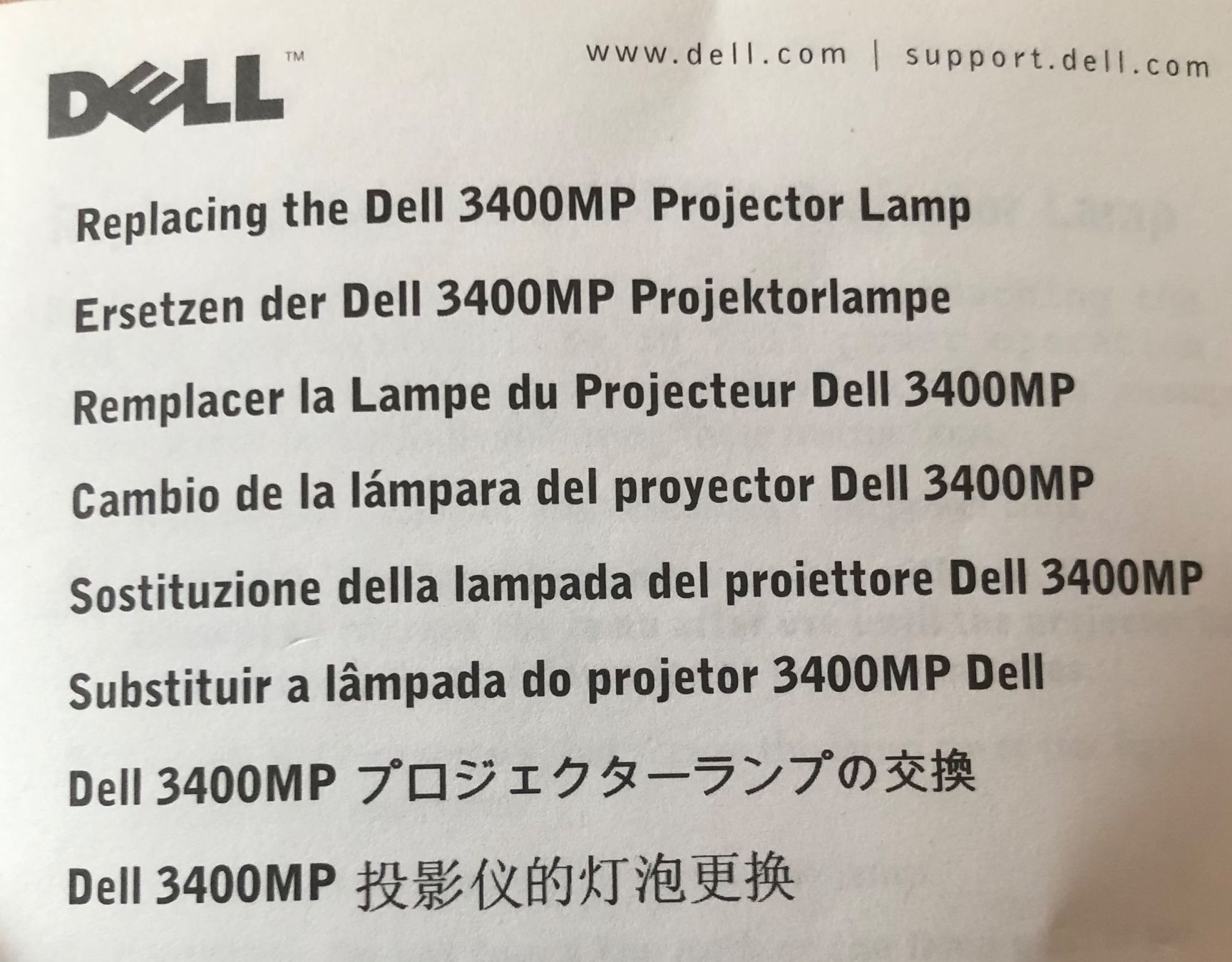 Dell Proiettori: Dell Projektor Lampe – Nuovo e nell'imballaggio originale da Oberwil BL venduto da scorpio70 2