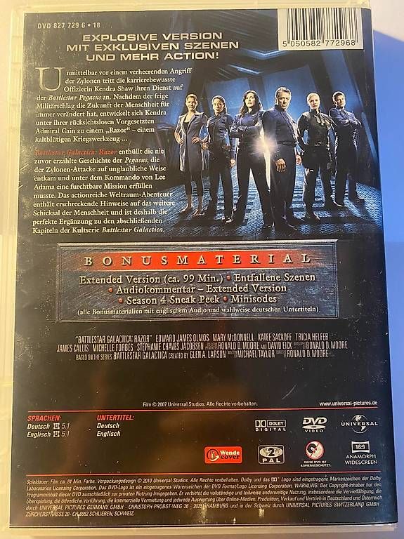 Tutti i DVDs: Battlestar Galactica - Razor (DVD) – Usato da Zürich venduto da mmorales.ade 1