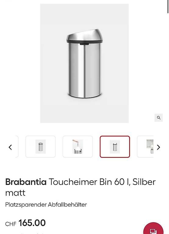 Cestini per rifiuti: Brabantia Abfalleimer 60L – Usato da Niederhasli venduto da des_f82m 1