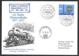 Eisenbahn Sonderbrief S. 917 Zofingen - Konstanz  15.10.1977