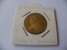 James A. Garfield 1 Dollar Muenze 2011, Neu Zustand!