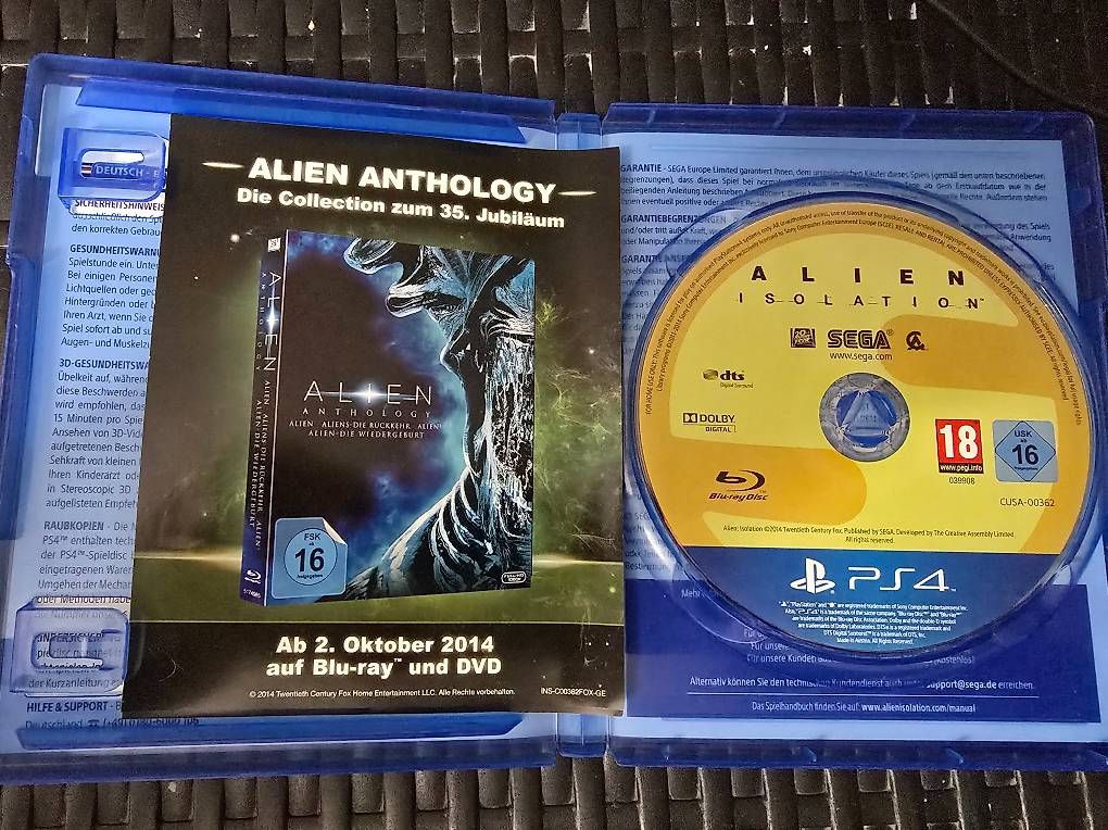 Giochi: ALIEN ISOLATION Ripley-Edition - PS4 – Usato da Flawil venduto da nik_9tfj