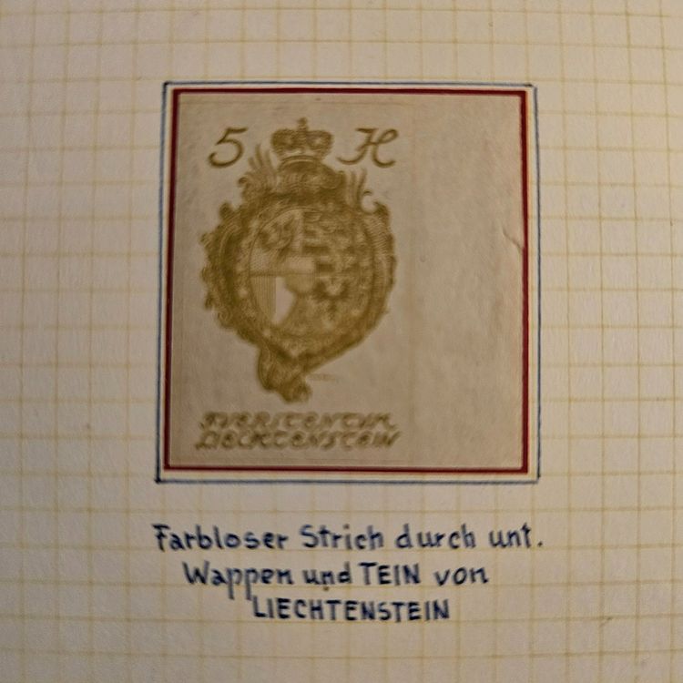 Tutti i francobolli: FL  17 ! ABARTE / PLATTENFEHLER / GEM. BESCHRIEB AUF FOTO – Nuovo (secondo la descrizione) da Rombach venduto da Kunstmarkart