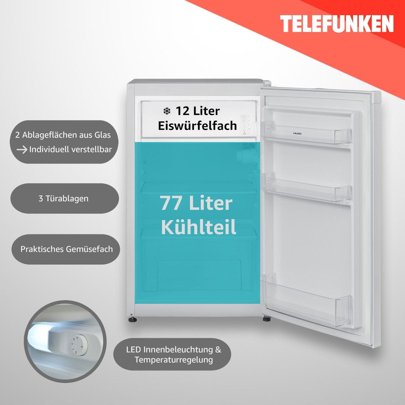Frigoriferi: Telefunken CF-33-101-W2 Kühlschrank 89L – Nuovo e nell'imballaggio originale da Bottighofen venduto da zaap 4