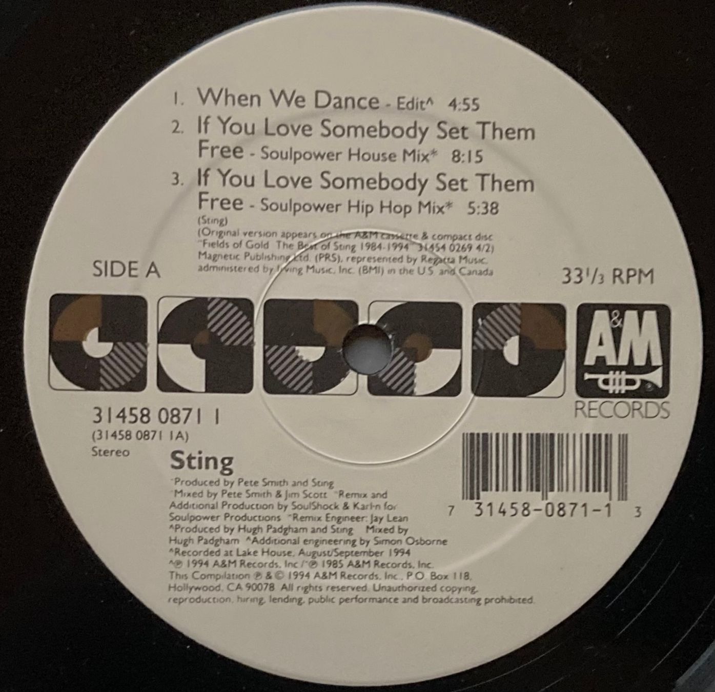 Dischi in vinile: STING - WHEN WE DANCE – Usato da Poliez-Pittet venduto da Newtown-Records 2
