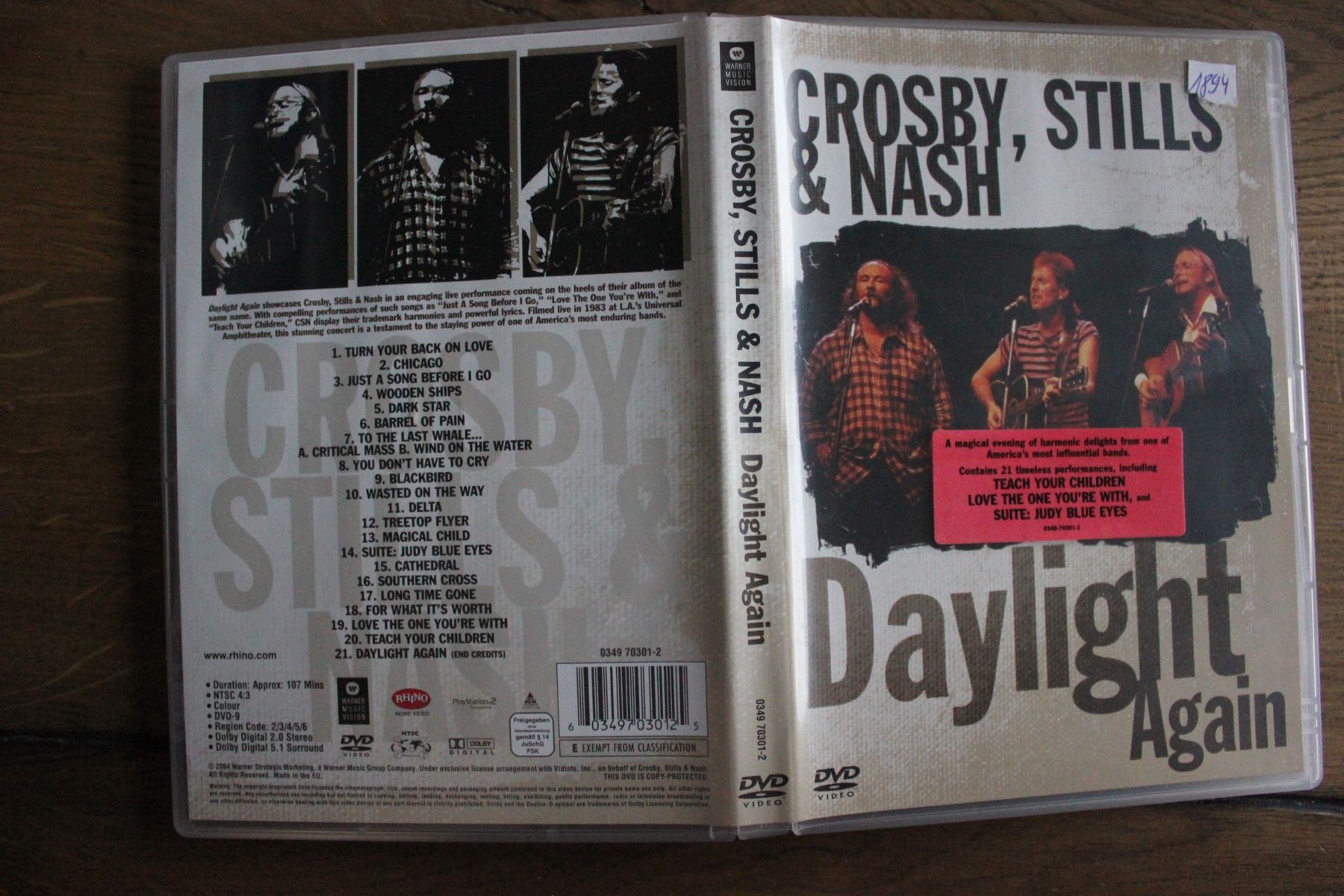 Tutti i DVDs: Crosby, Stills & Nash - Daylight Again DVD – Nuovo e nell'imballaggio originale da Geroldswil venduto da Schlumpfine1973
