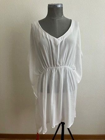 Tunique de plage blanche, , taille 36/38 ,Lascana