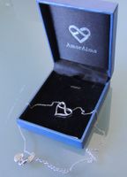 AmorAime Silber 925 Halskette 43-48 cm mit Herzanhänger