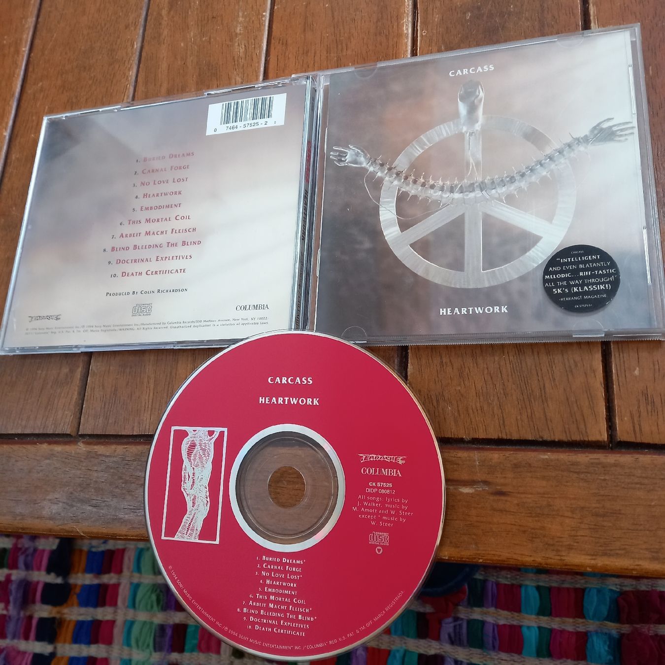 CDs: carcass - heart... – Gebraucht aus St-Cergue von VeganWarrior