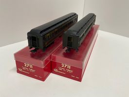 Rivarossi H0, 2711 2 Stk, US Pullman Wagen Top, Neuwertig