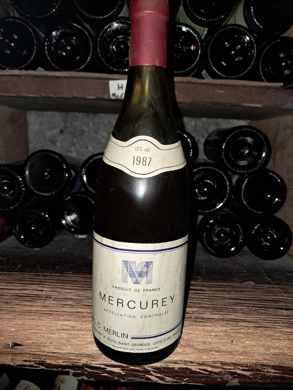 Vino: Mercurey C. Merlin 1987 – Nuovo e nell'imballaggio originale da Le locle venduto da juliensaran