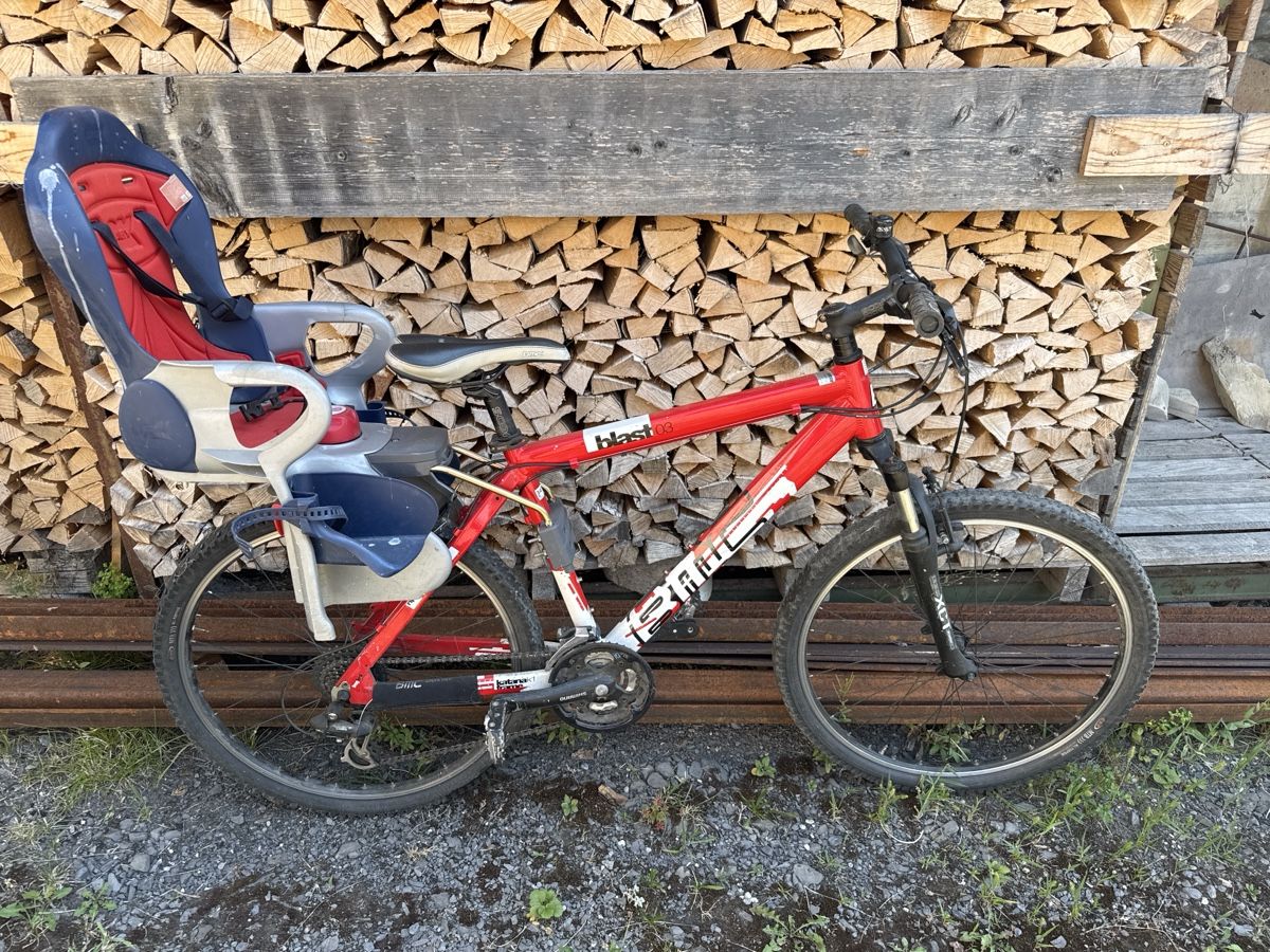 Velos: Mountainbike mit Kindersitz – Defekt aus Vorderthal von eierchopf 1