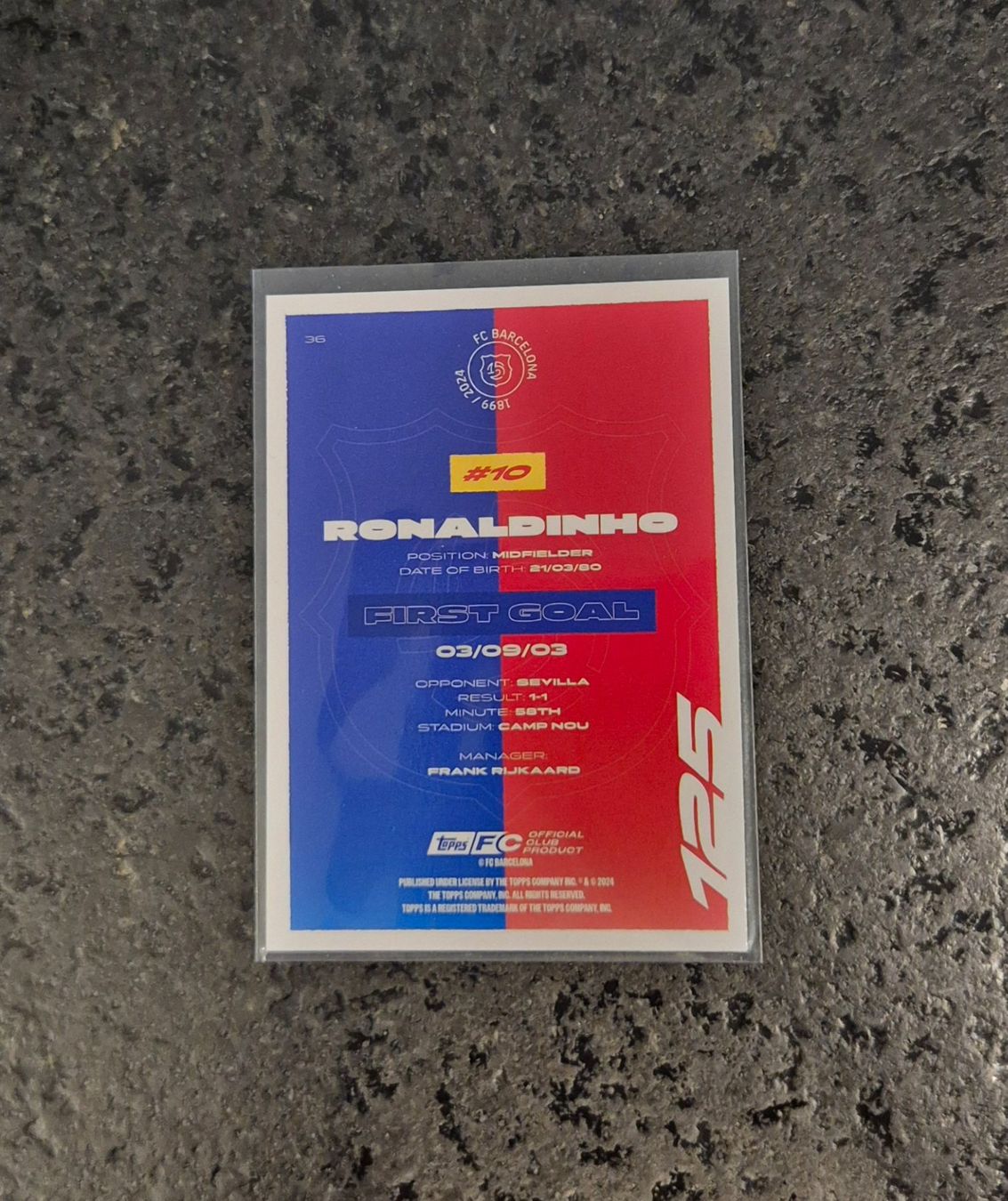 Topps Carte collezionabili: Ronaldinho - Barcelona - Topps – Nuovo (secondo la descrizione) da Burg AG venduto da Danoe 1