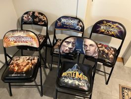 WWE chaises ringside WM 26-30 + BONUS