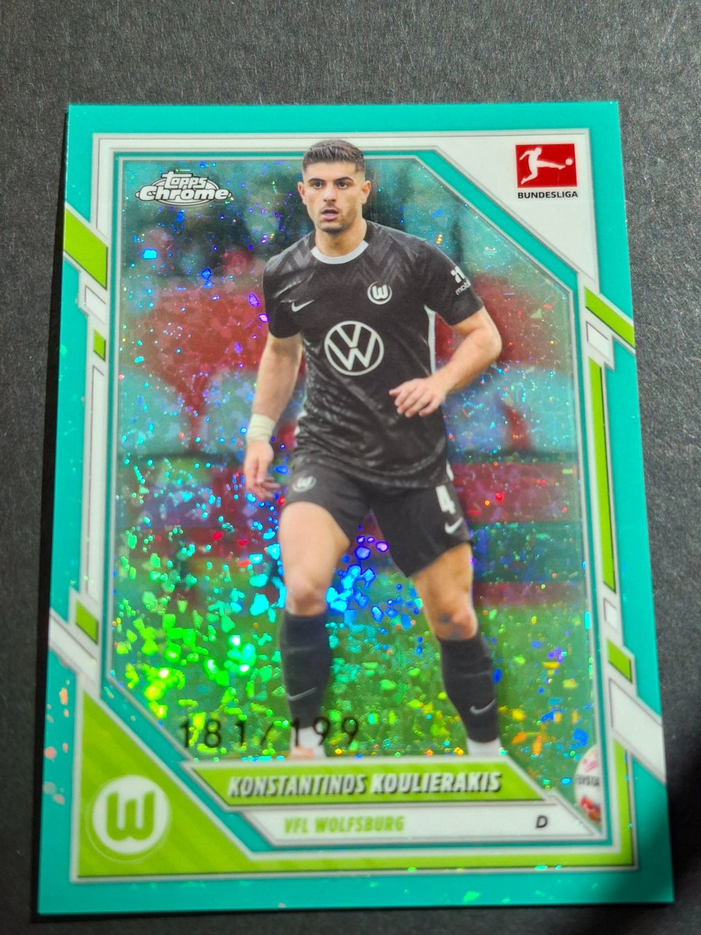 Topps Carte collezionabili: Koulierakis /199 Refractor Wolfsburg BuLi Chrome 25-26 – Usato da Olten venduto da cweb