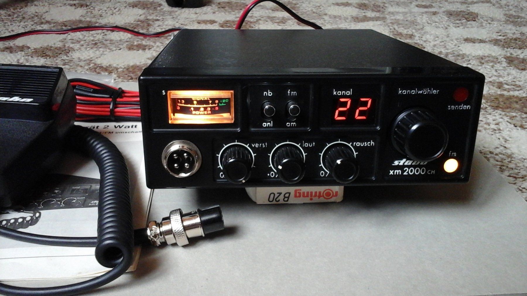 Radiocomunicazione: Stabo XM 2000 CH  CB Mobilfunkgerät AM/FM (Oldtimer) – Usato da Farnern venduto da Radiovox 1
