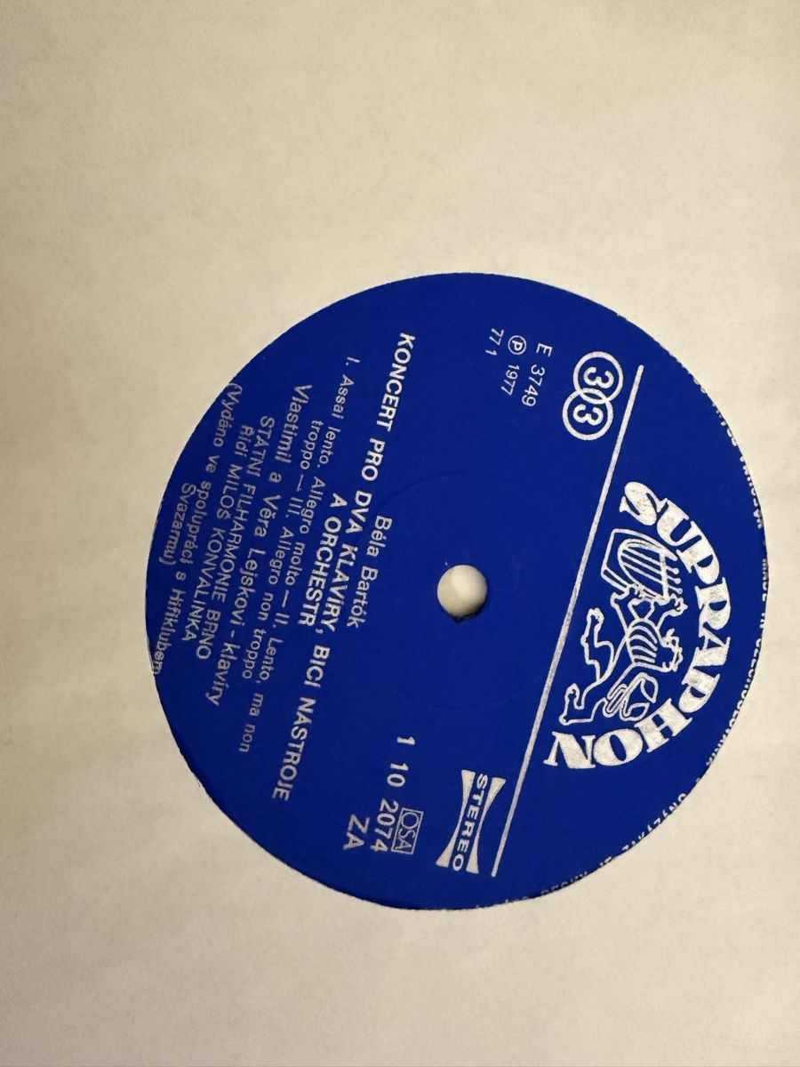 Dischi in vinile: Bela Bartok / Poulenc - Supraphon LP - 1977 - Classical Reco – Usato da Zürich venduto da Vma_reuse 5
