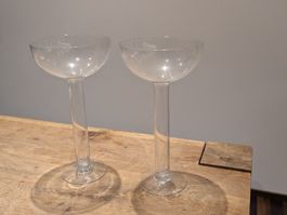 Elegante Sekt-/Cocktailgläser, 2 Stück, neuwertig!