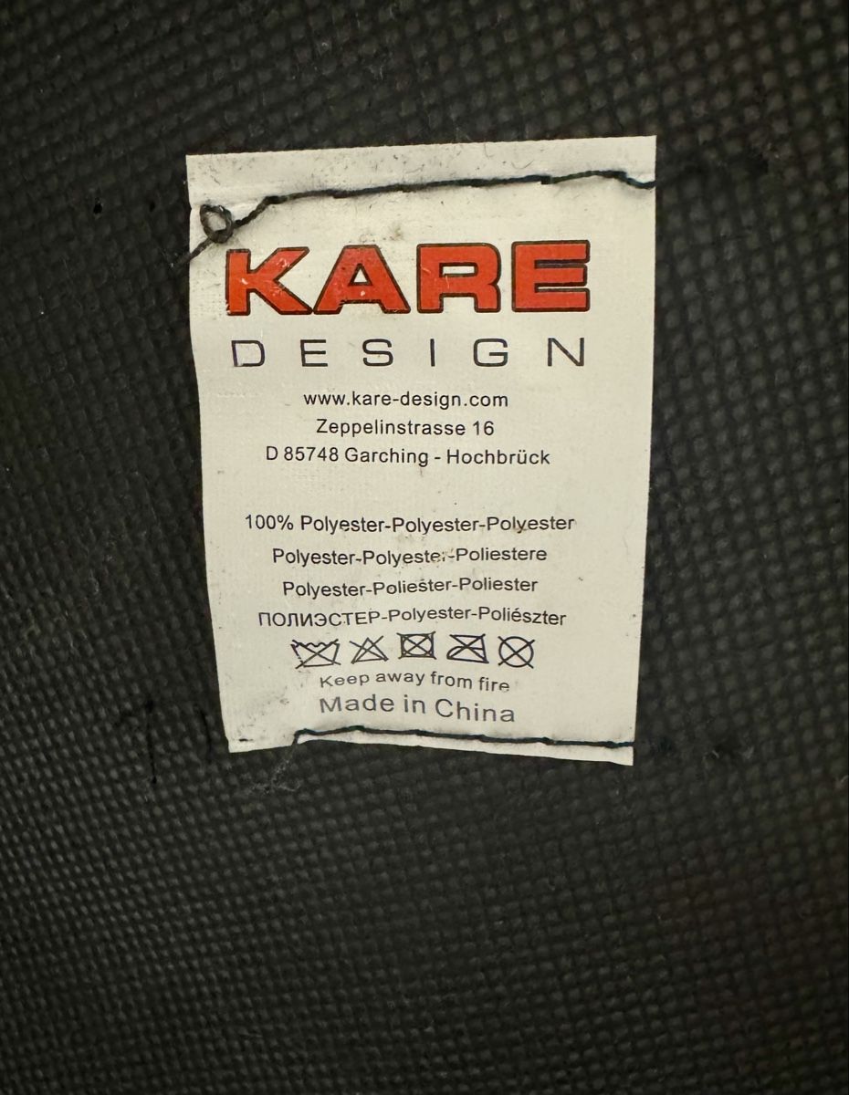 Kare Sgabelli: Kare Design Hocker / Pouf, grauer Samt, Metallfuss, – Usato da Zürich venduto da Nobs1 4