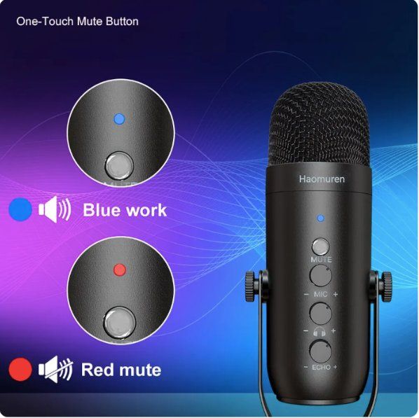 Microfoni: USB Studio-Kondensatormikrofon Set mit Boom Arm – Nuovo e nell'imballaggio originale da Châtelaine venduto da topshop.switzerland 6
