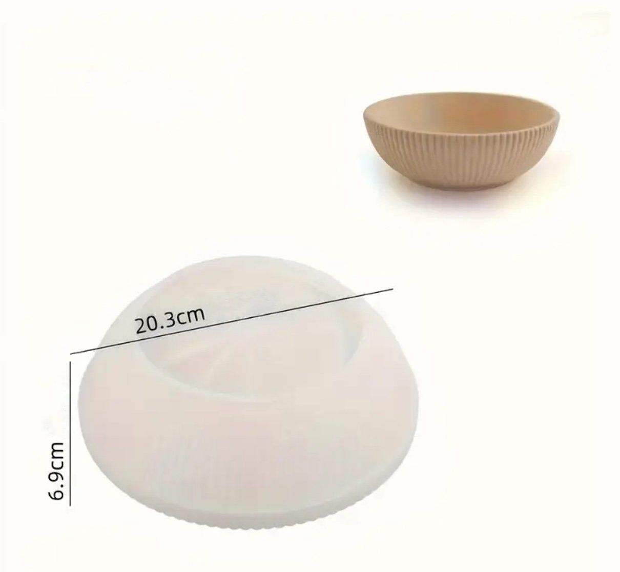 Teglie da forno: Giessform Silikonform Schale gerillt 20 cm – Nuovo e nell'imballaggio originale da Kaltbrunn venduto da schere-stein-papier 2