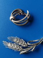 2 Silber Brosche 800 & 925