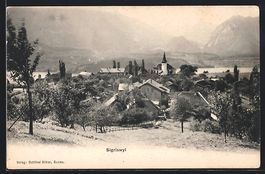 AK Sigriswyl, Ortsansicht mit Kirche