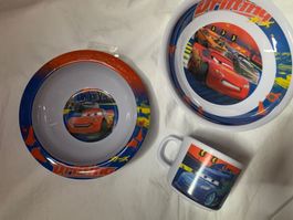 3er set cars Lightning tasse schüssel  teller Kunststoff